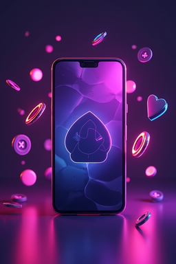 Smartphone mit Casino-App